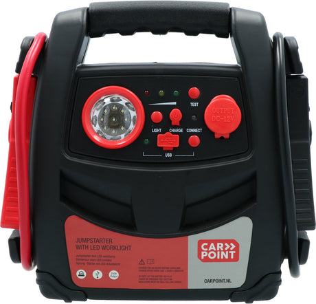Starthilfe 2-in-1 mit LED-Arbeitslicht 12 Volt 7 Ah orange