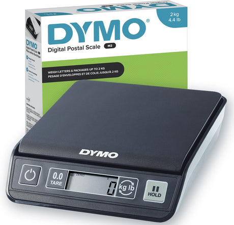 Dymo Briefwaage M2 15x15cm 1 Gramm 2kl Abschalt- und Haltefunktion