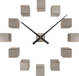 Karlsson wandklok diy cubic metallic - grijs - 40x5.5x40cm - wandklok scandinavisch