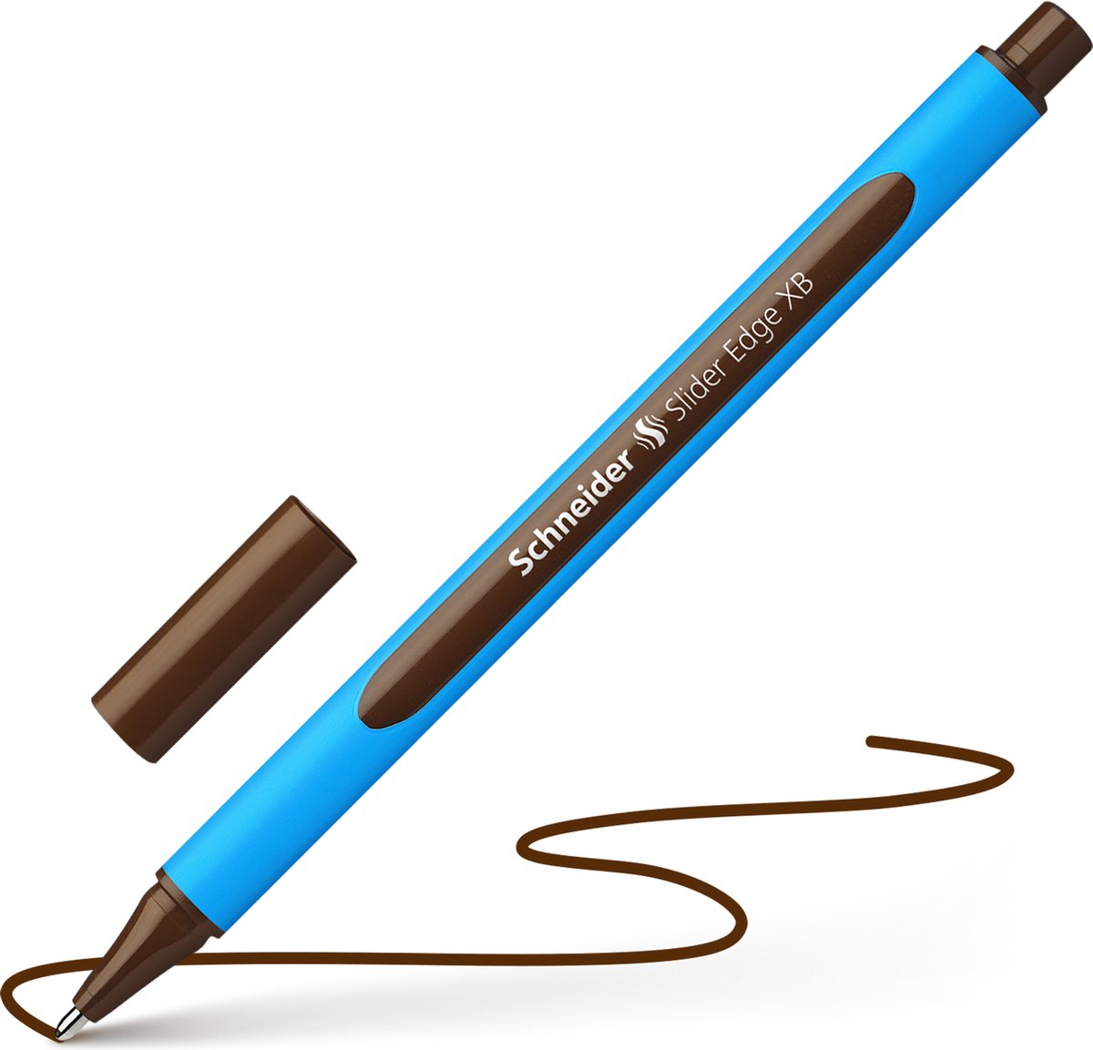 Schneider schrijfwaren schneider balpen - slider edge - penpunt xb 1,4mm - bruin - s-152207