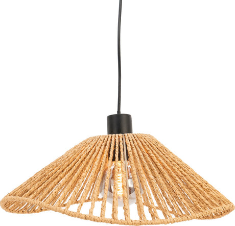 Eglo lavister hanglamp - e27 - ø 39 cm - zwart bruin - papier