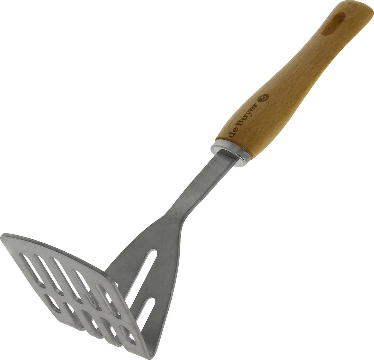 Debuyer de buyer b bois aardappelstamper - 29cm - hout - rvs