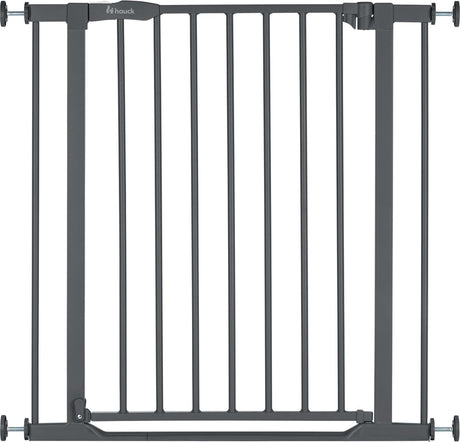 Hauck Clear Step 2 Schutzgitter – Treppenschutzgitter – dunkelgrau 75-80 cm