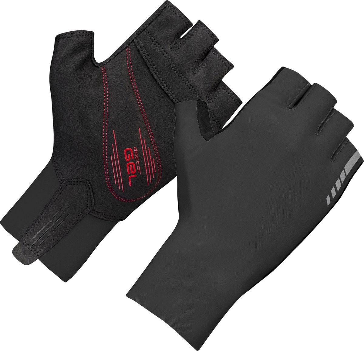 Gripgrab – Aero TT Raceday aerodynamische Zeitfahrrad-Fahrradhandschuhe kurzfingerig – schwarz – Unisex – Größe S