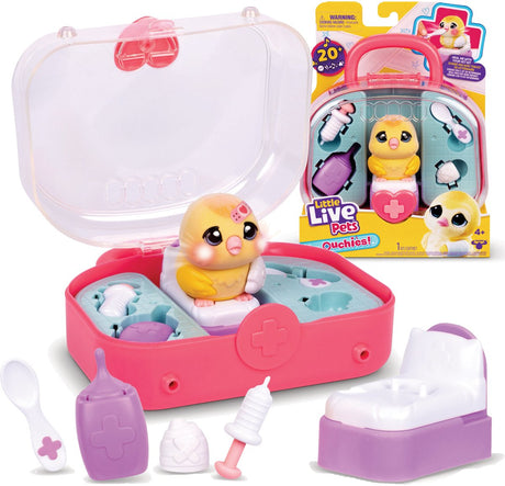 Little live pets - ouchies interactief kuikentje chirpy - dierenarts speelset
