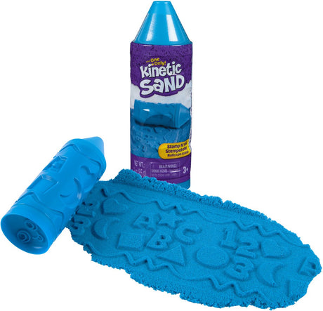 Kinetischer Sand – Stamp n‘ Roll Kreideform mit 85 g Original – sensorischer Spielsand – Bastelset – Spielsand