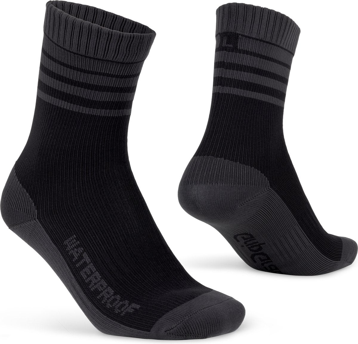 Gripgrab – mit Merino gefütterte, wasserdichte Winter-Radsocken, gefüttert mit Merinowolle – Schwarz – Unisex – Größe XL