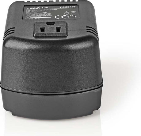 Nedis Spannungswandler 70 W – 230 V auf 110 V – geerdeter Stecker – für amerikanischen Stecker