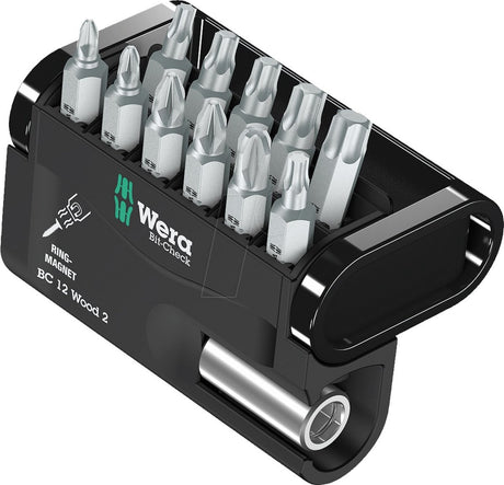 Wera 5057422001 12-teiliger Bit-Check 12 Holz 2 Bit-Set