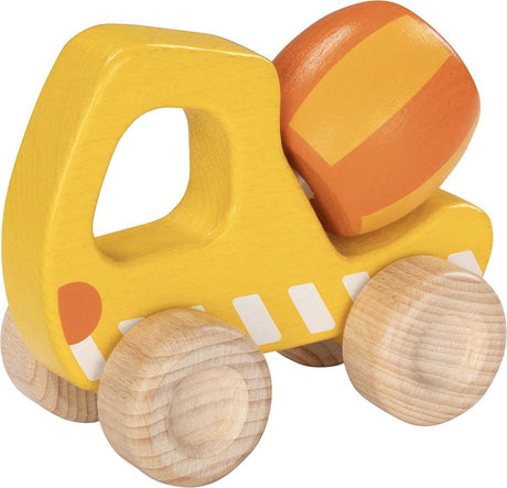 Goki Holzfahrzeug - Betonmischer - 13x6,4x10cm - 2 Jahre