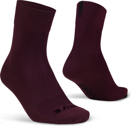Gripgrab – leichte SL Performance Sommer-Radsocken 1 Paar Coolmax-Radsocken regulärer Schnitt – dunkelrot – Unisex – Größe XS (35-38)