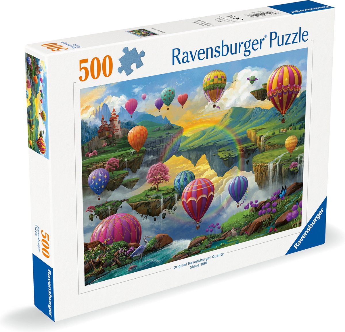 Ravensburger Puzzle Das Tal der Heißluftballons, 500 Teile.
