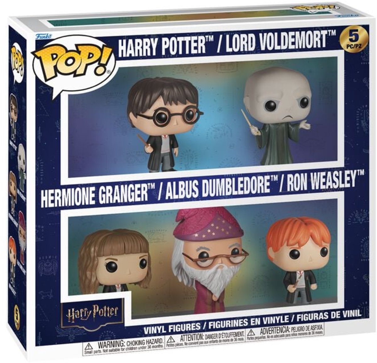Funko harry potter harry potter vinylfiguurtjes (set van 5) unisex pop! - neutraal - standard