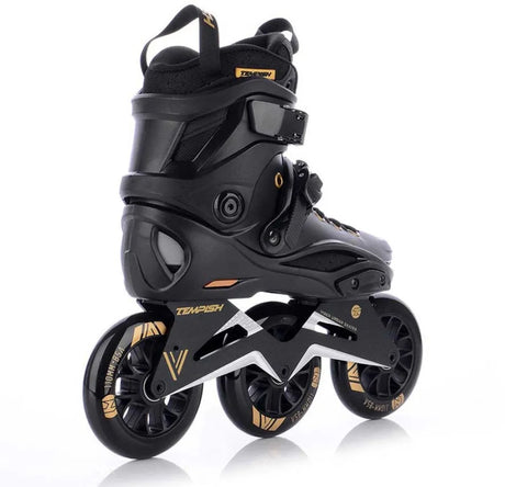 Tempish viber l.e. 110 skeelers - 3x110mm wielen - speed fitness inline skates - zwart goud - maat 41