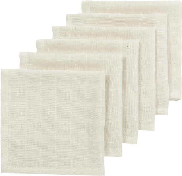 Meyco Baby Nature Mundtücher – hydrophil – 6er-Pack – 30 x 30 cm