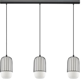 Eglo muleges hanglamp - e27 - 96 cm - zwart wit