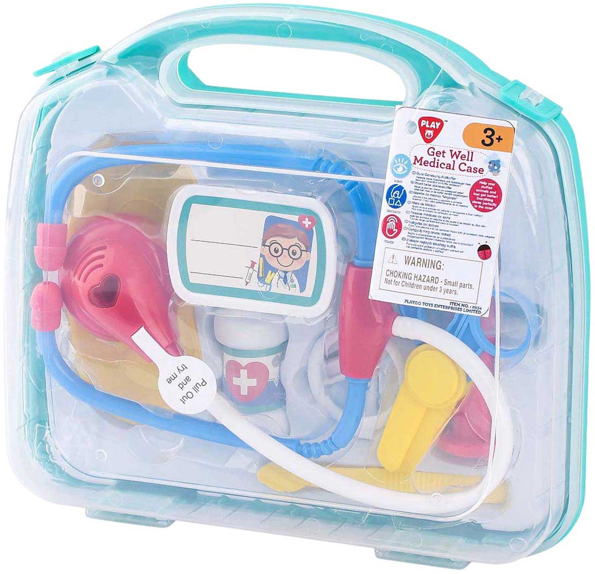 Playgo Doctor Spielzeugkoffer-Set für Kinder-Rollenspiele.