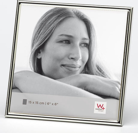 Walther Design Chloe – Fotorahmen – Fotogröße 15 x 15 cm – Silber