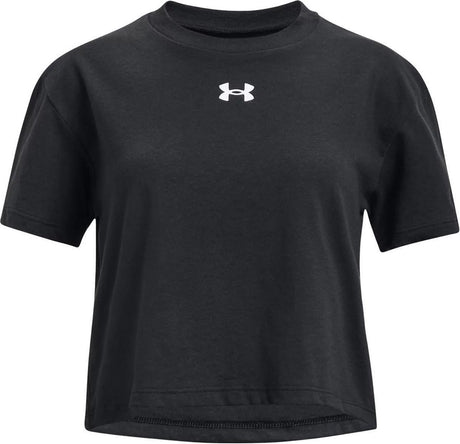 Under Armour UA Crop Sportstyle Logo SS Mädchen-Sportshirt – Größe YLG
