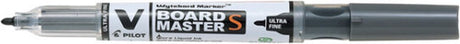 Pilot V-Board Master Whiteboardmarker, runde Spitze, 0,8 mm, schwarz, 10 Stück