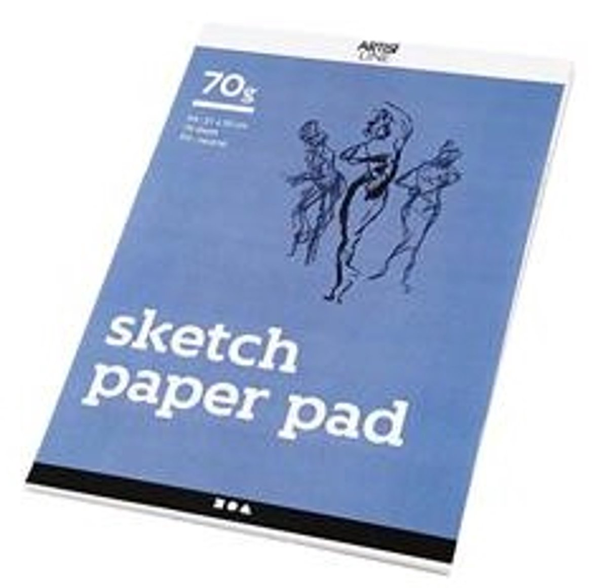 Creativ Company Skizzenblock, A4, Blatt 210 x 297 mm, 70 g, weiß, 70 Blatt 1 Box
