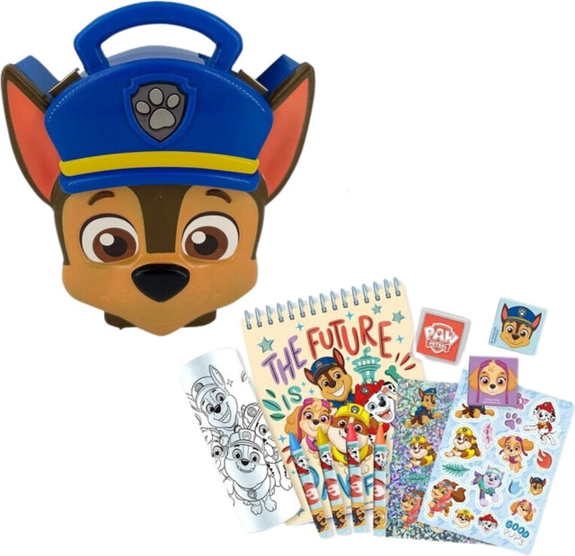 Paw patrol 3d kleurkoffer - hobbyset - tekenen