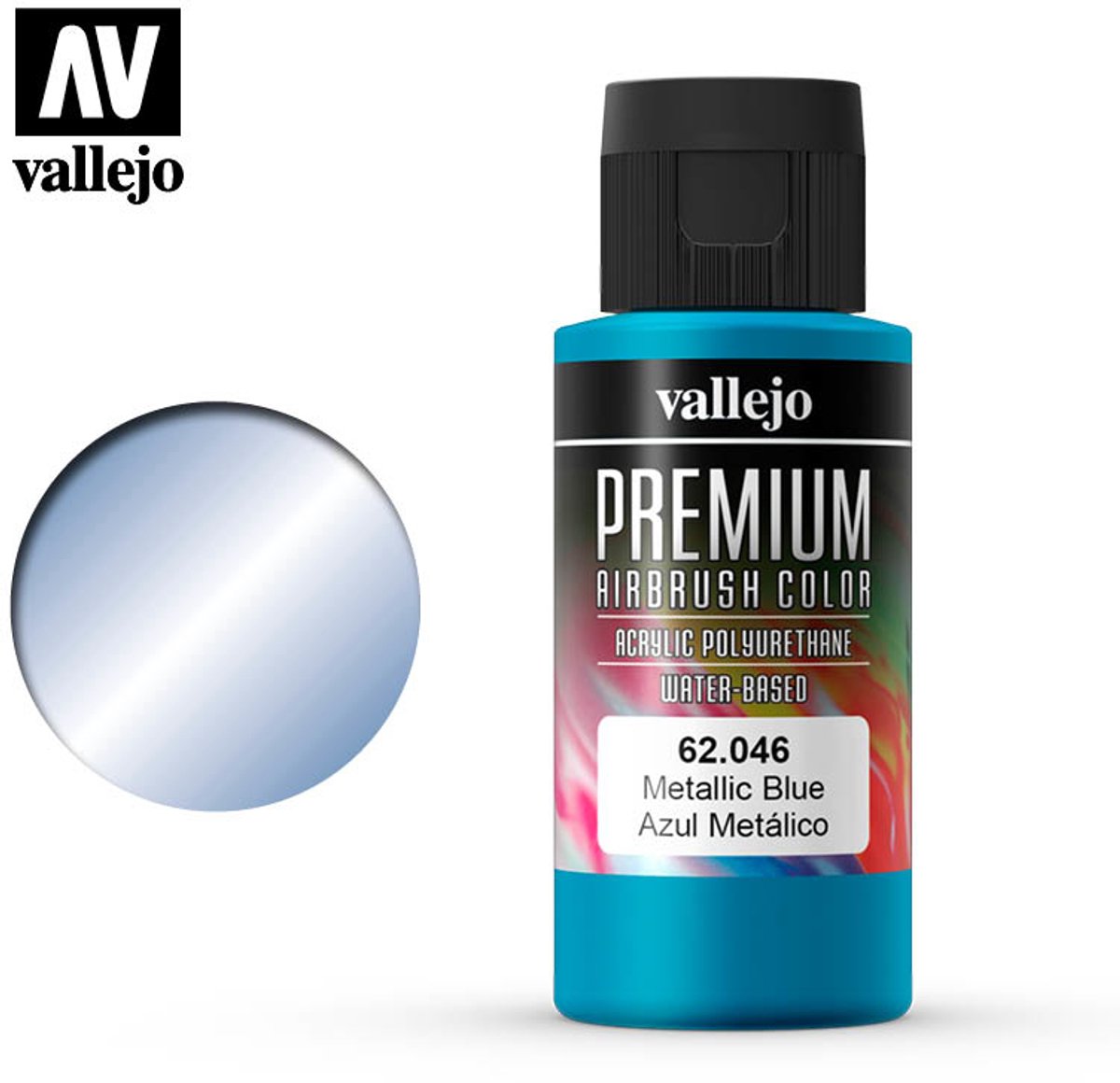 Vallejo Premium-Farbe Metallic-Blau – 60 ml – Val-62046
