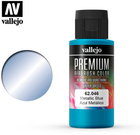 Vallejo Premium-Farbe Metallic-Blau – 60 ml – Val-62046