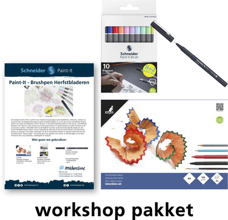 Schneider schrijfwaren schneider fineliner - workshop herfstblad - inclusief toebehoren - doc-ws-pak-sp3