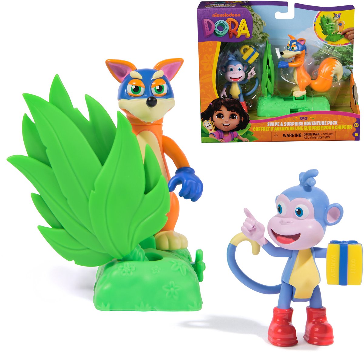 Dora, die Entdeckerin, Spin-Master-Spielfigurenset, Dora-Stiefel und Schaukelspielzeug.