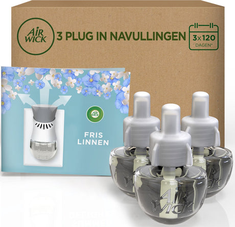 Elektrischer Lufterfrischer Air Wick – frische Wäsche + 3 Nachfüllungen
