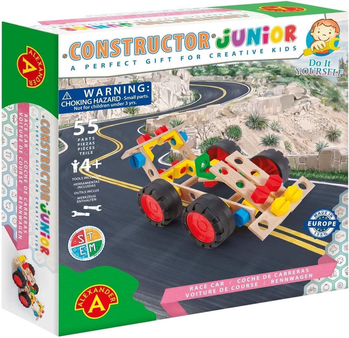Alexander toys constructor junior – do it yourself construction sets - race auto - 55dlg.