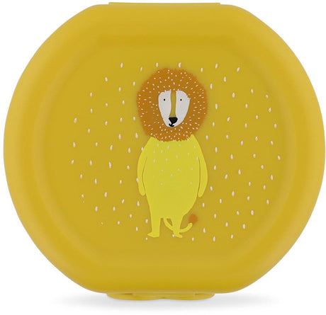 Trixie Set aus zwei Snackboxen mit Clip – Mr. Lion – leicht zu öffnen, BPA-frei für die Schule und unterwegs