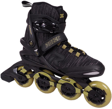 Roces Warp Thread TIF 84 Inline-Skates – Inline-Skates – Erwachsene – Schwarz-Oliv – Größe 43