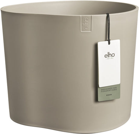 Elho eden 35 - bloempot voor binnen buiten - 100% gerecycled plastic - ø 32.6 x h 32.0 cm - zacht taupe
