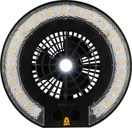 Abbey camp 3-in-1 led lamp met ventilator - monserrat-020 - zwart