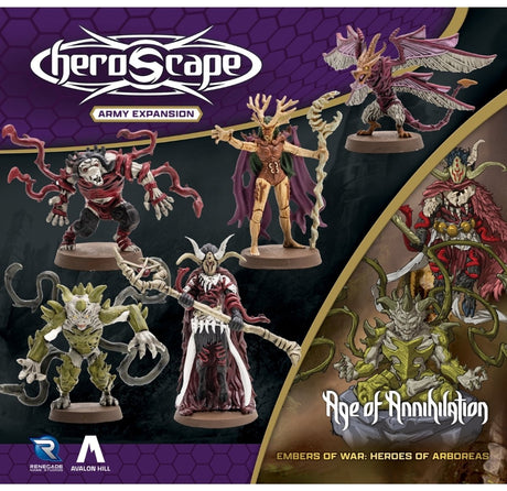 Renegade Game Studios Heroscape: Zeitalter der Vernichtung – Helden von Aboreas – Armeeerweiterung – Erweiterung – Englisch
