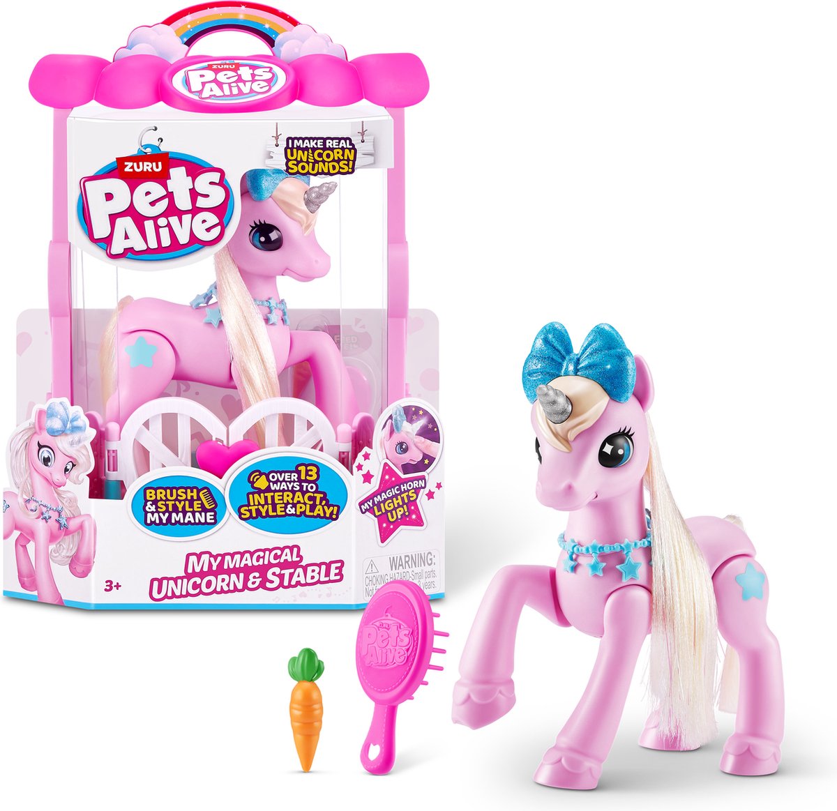 Zuru streichelt lebendiges Einhorn | 2 Stk