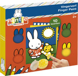 Kreative Bastelgruppe kreativ mit Fingerfarbe Miffy