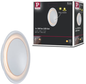 Paulmann led-wandinbouwlamp neordic rond 123 mm 2w 30lm 230v 2700k wit mat