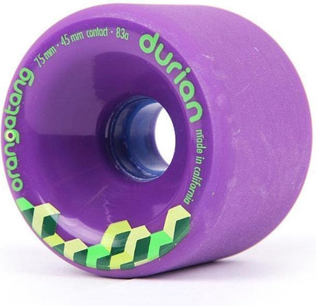 Orangatang durian longboard wielen 75mm paars (set van 4)