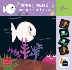 Clavis speel memo met klein wit visje. 2+