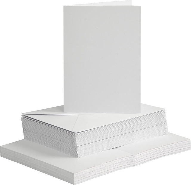 Kreativunternehmen https: www.cchobby.nl Cards-and-envelopes-size-card-10-5x15-cm-size-envelope-11-5x16-5-cm-120-240-wit-50-set-1-box