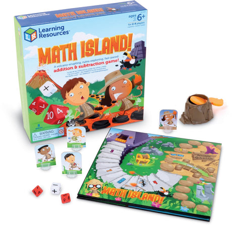 Learning resources math island (rekenspel) optellen en aftrekken - 6+