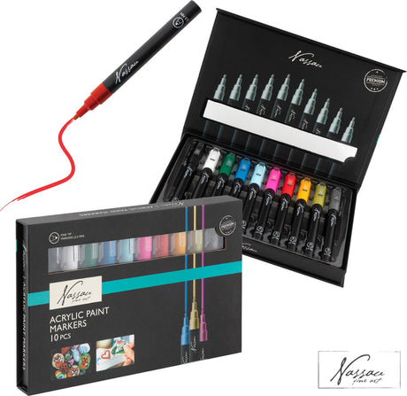 Nassau Fine Art Nassau Acryl-Marker-Set – 10-tlg.
