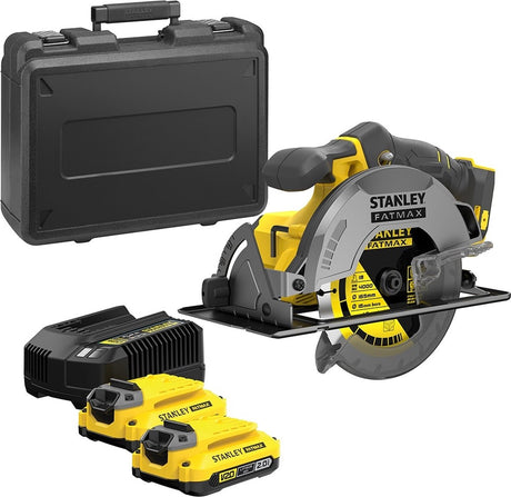 Stanley sfmcs550m2k fatmax® v20 accu cirkelzaag 190mm brushless 18v 4.0ah in koffer