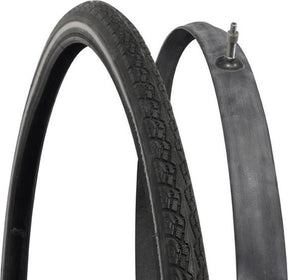 Außen- und Innenschlauch von Dresco – Set mit 1 Innenreifen – Reifengröße 28 x 1 5 8 x 1 3 8 – ETRTO-Größe 37–622 – sichere Reflexion – Dunlop-Ventil – Ventilhöhe 45 mm – geringer Rollwiderstand – hohe Pannensicherheit