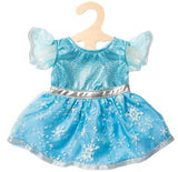 Puppenkleid Eisprinzessin, 28-35 cm