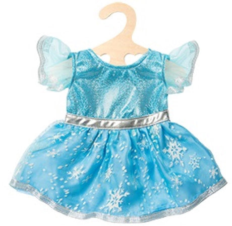 Puppenkleid Eisprinzessin, 28-35 cm