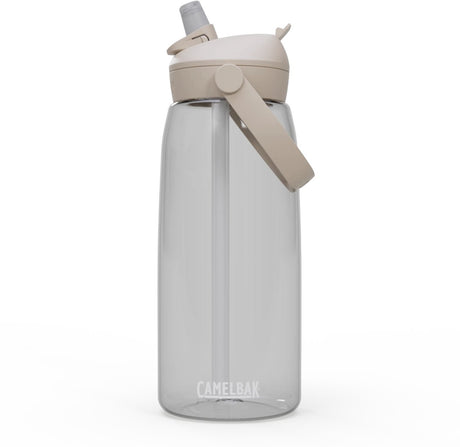 Camelbak Thrive Flip Straw Trinkflasche – 1 l – mit Strohhalm – Wasserflasche – transparent